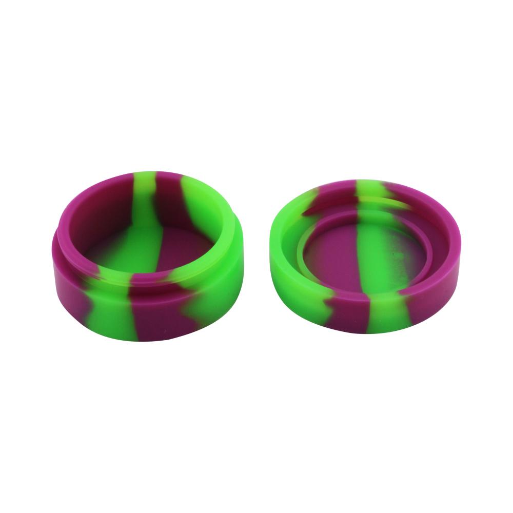 Circle Medium Silicone Container-2 Piece-Purple and Green