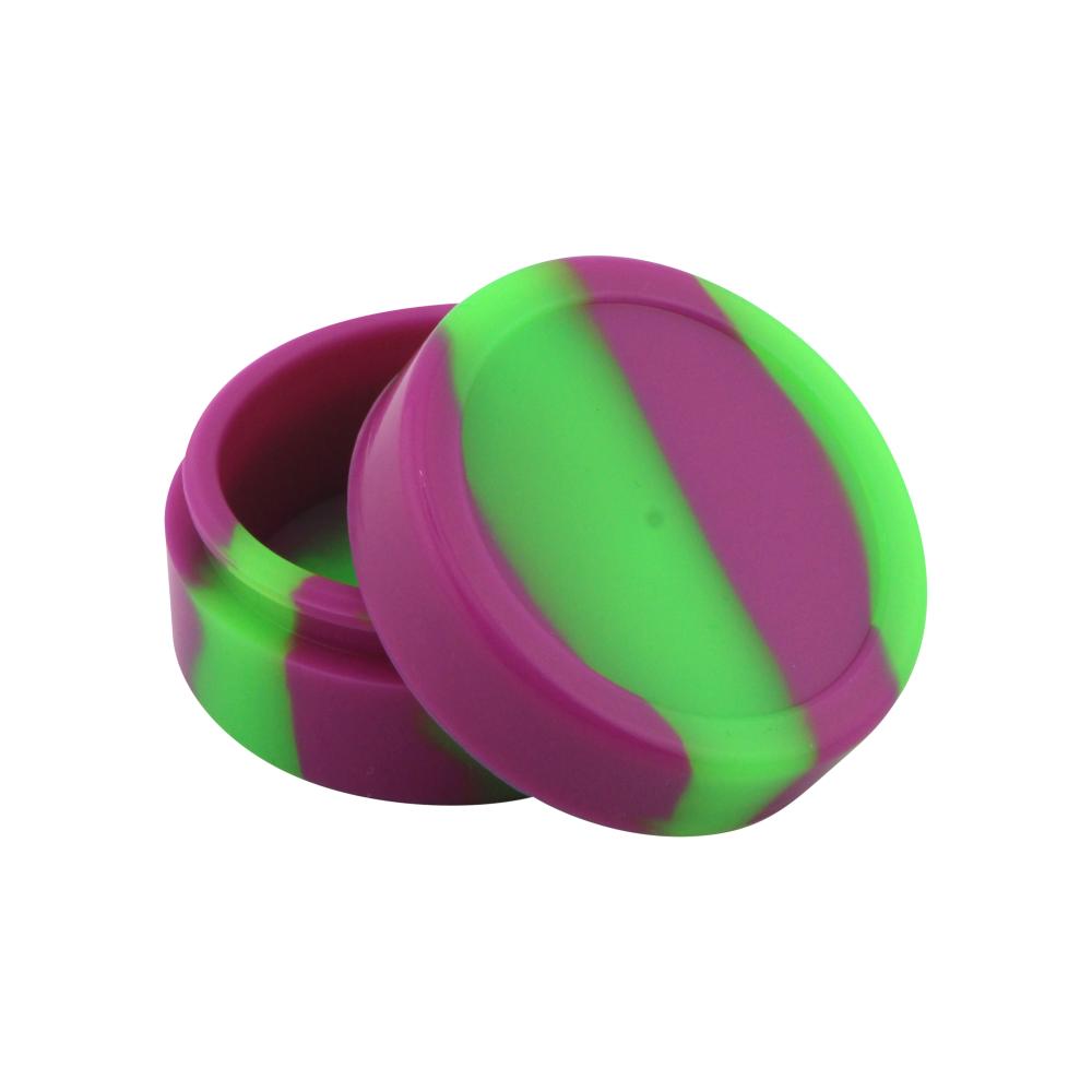 Circle Medium Silicone Container-2 Piece-Purple and Green