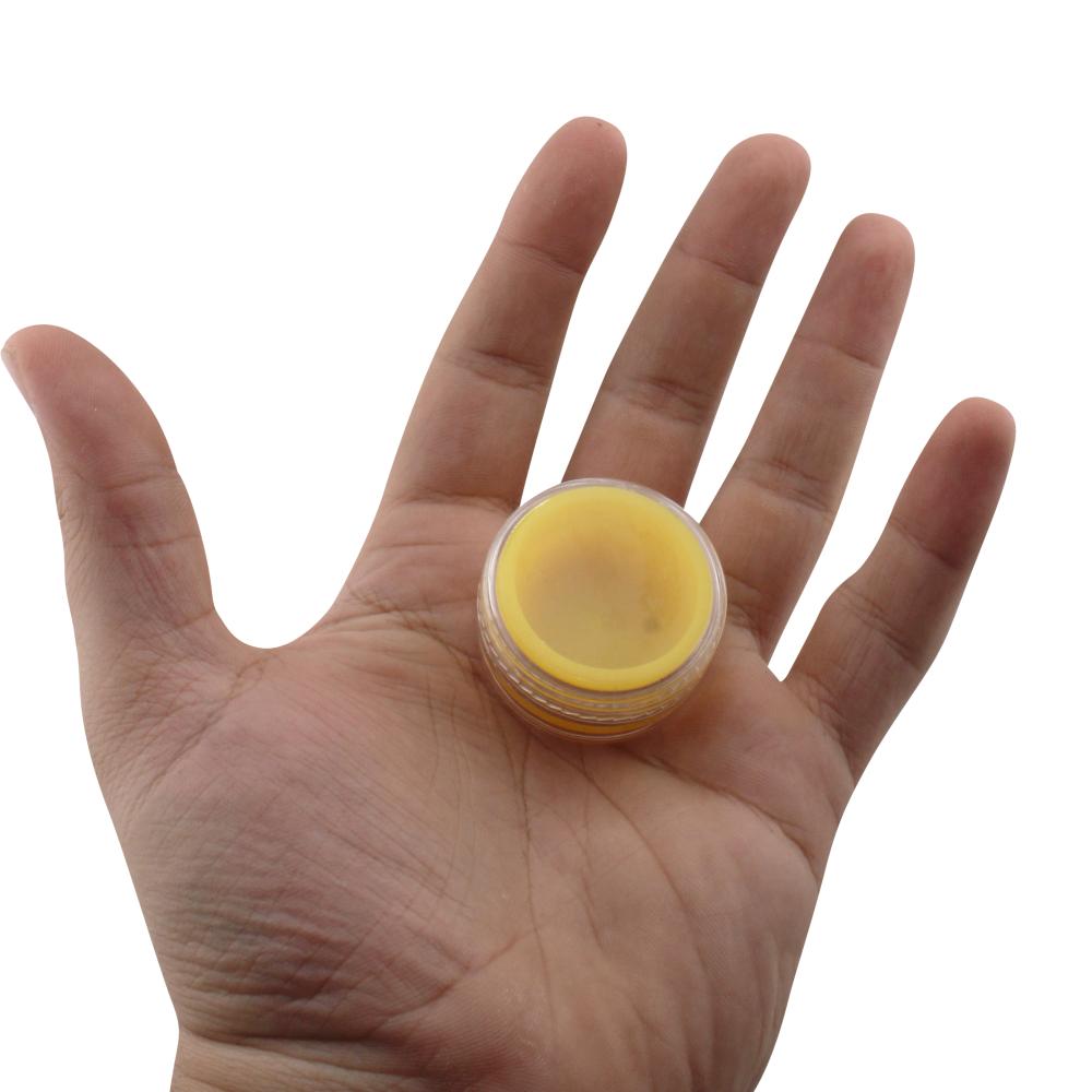 Circle Plastic Container-2 Piece-Yellow