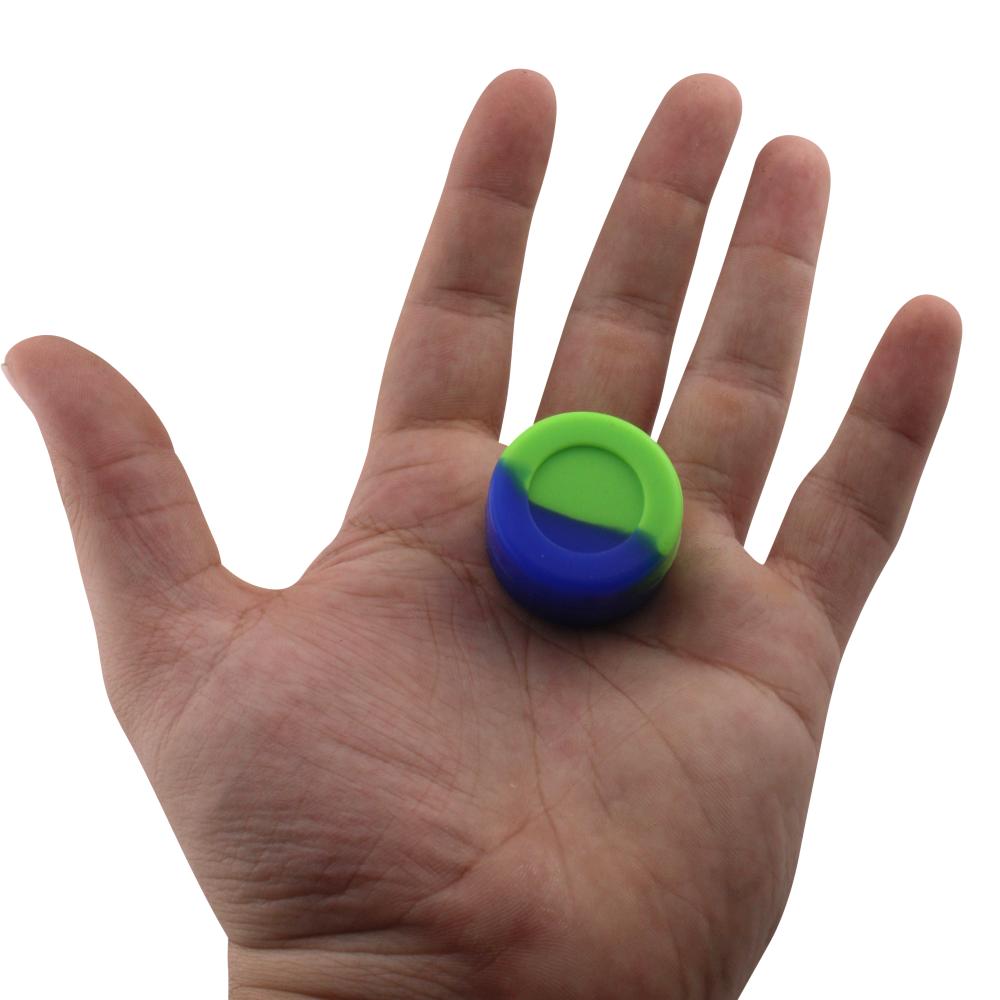 Circle Small Silicone Container-2 Piece-Blue and Green