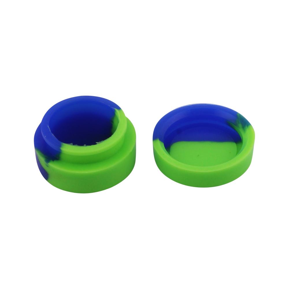 Circle Small Silicone Container-2 Piece-Blue and Green
