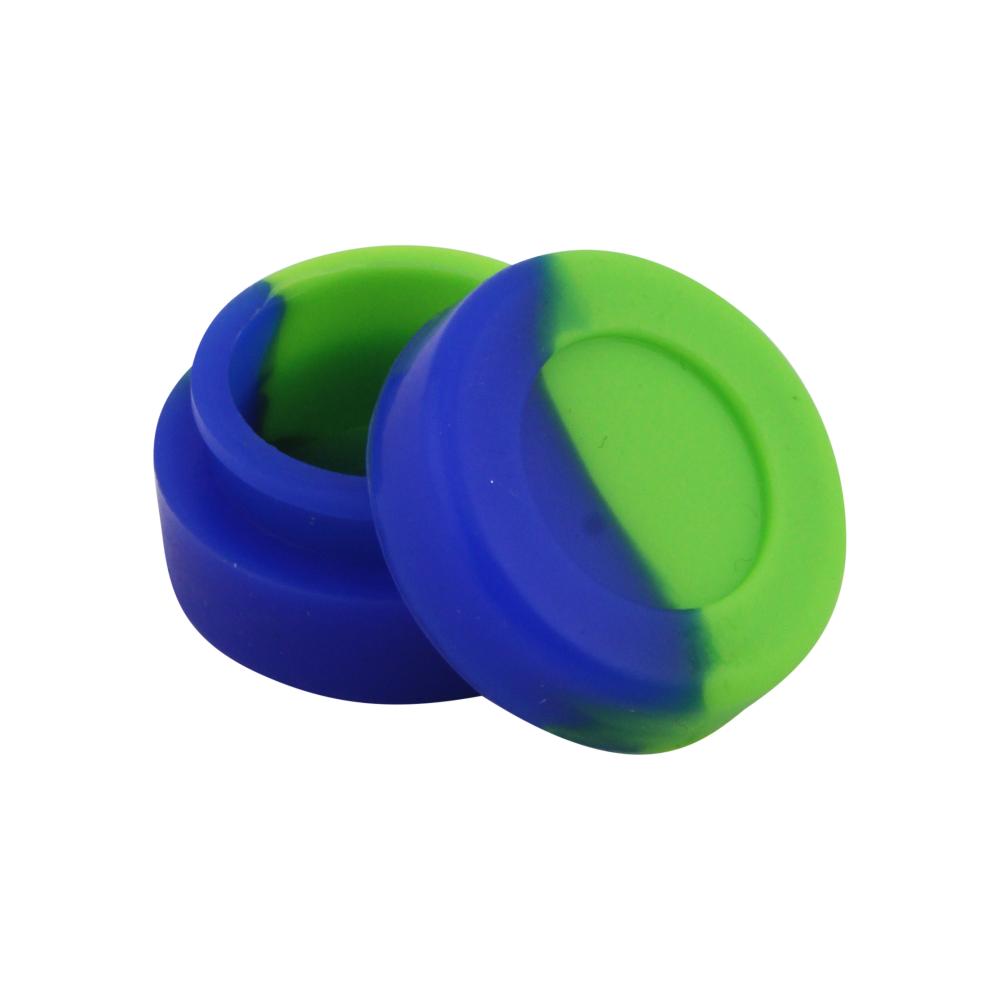 Circle Small Silicone Container-2 Piece-Blue and Green