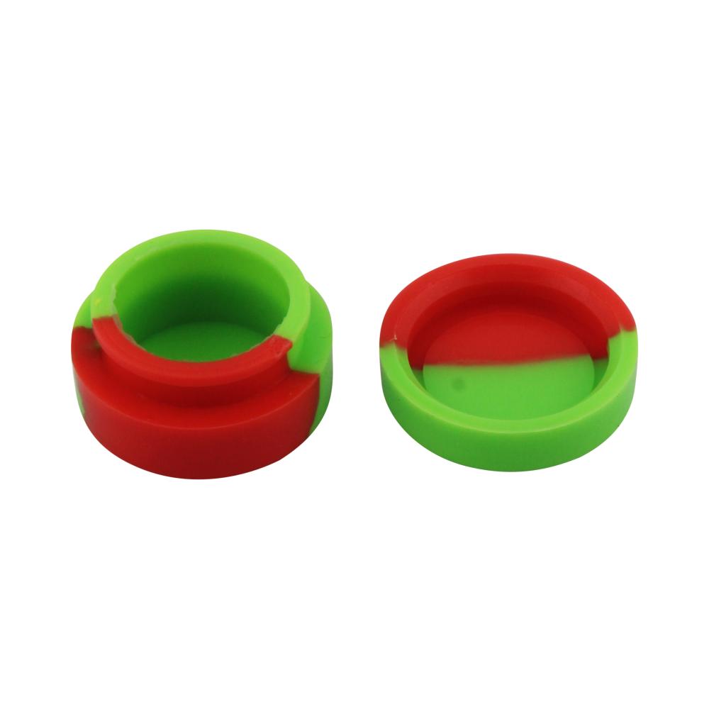 Circle Small Silicone Container-2 Piece-Red and Green