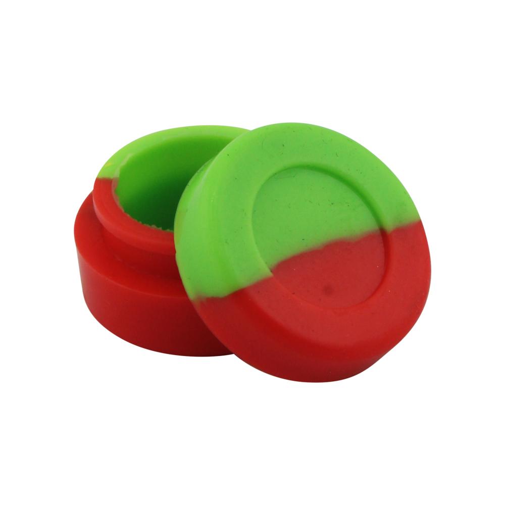 Circle Small Silicone Container-2 Piece-Red and Green