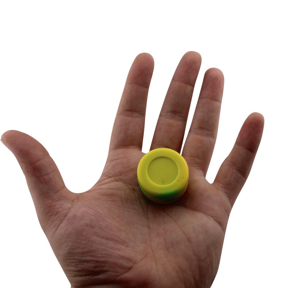 Circle Small Silicone Container-2 Piece-Yellow and Green