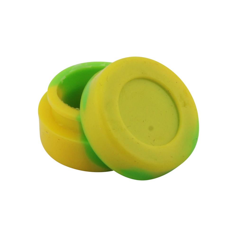 Circle Small Silicone Container-2 Piece-Yellow and Green