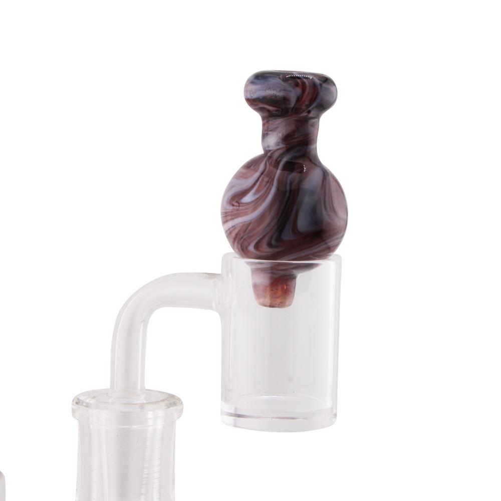 Citrine Shine Glass Carb Cap-Crimson Red