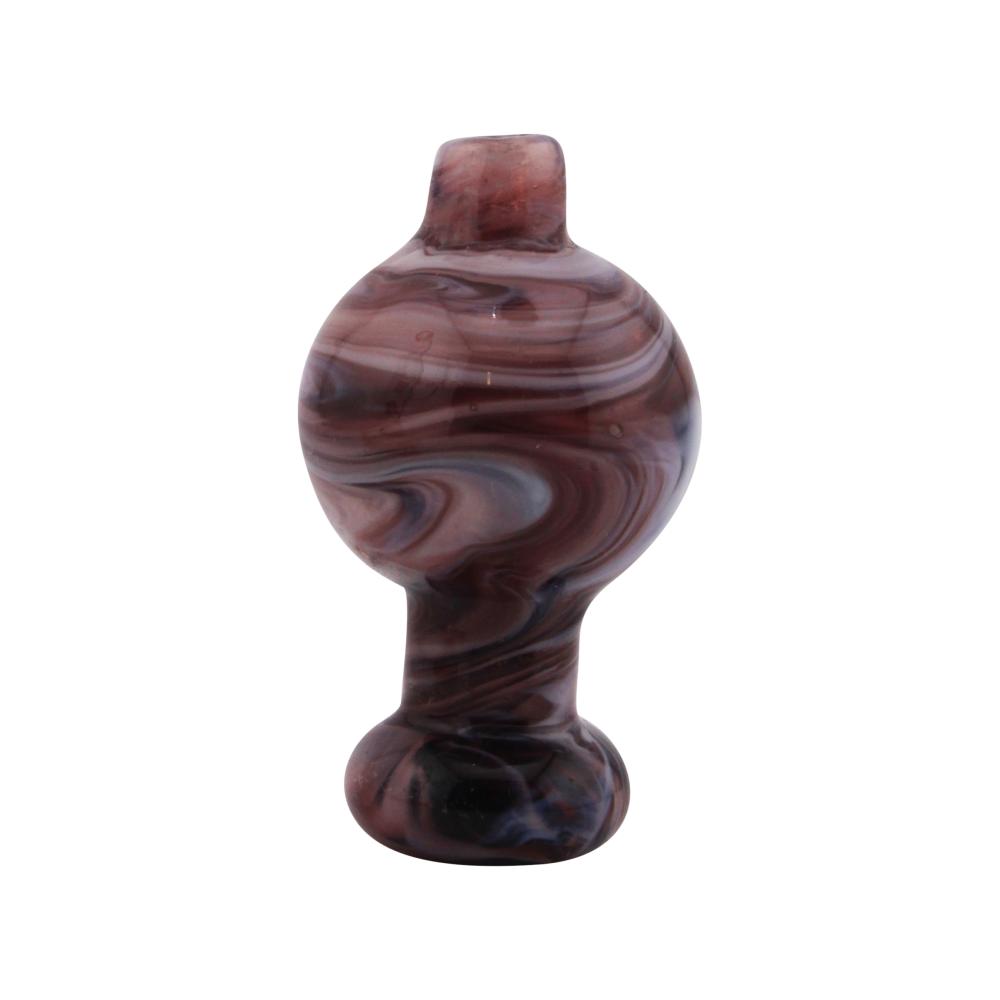 Citrine Shine Glass Carb Cap-Crimson Red