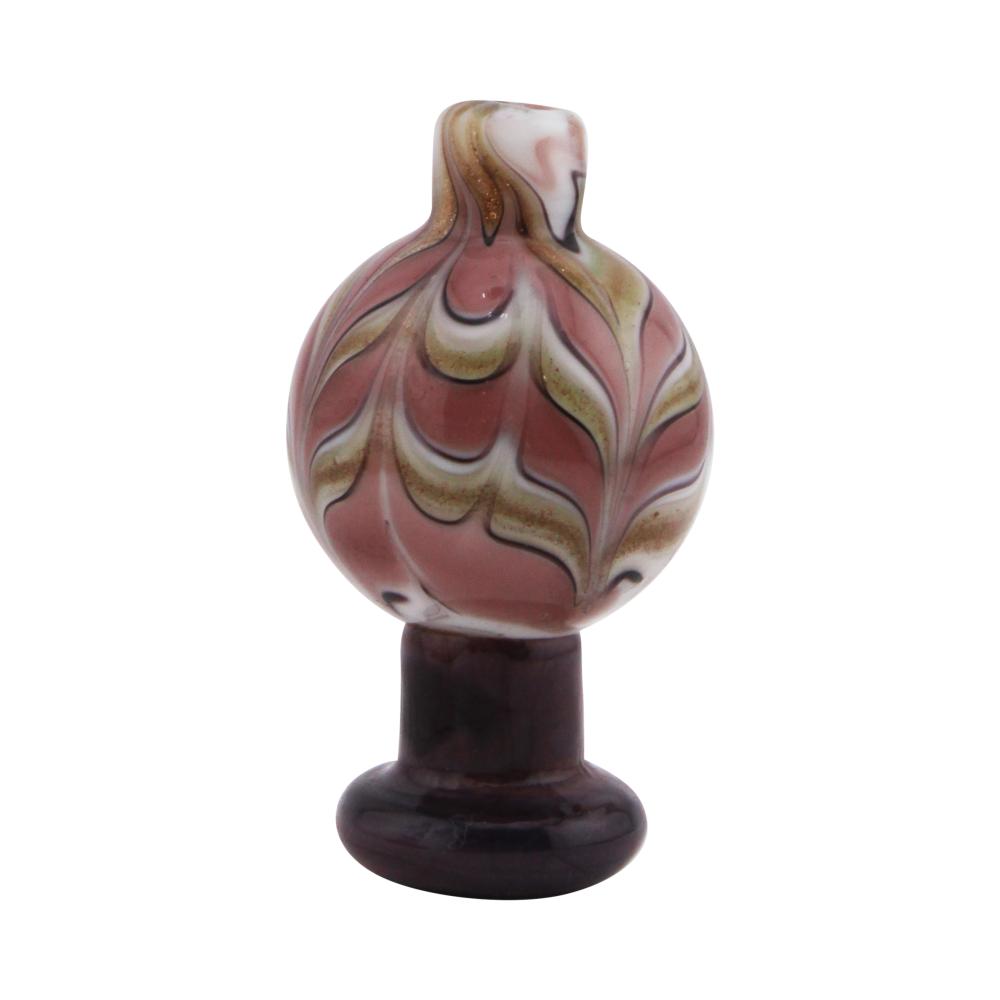 Citrine Shine Glass Carb Cap-Indian Red