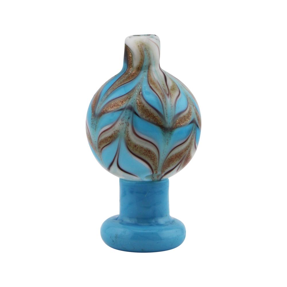Citrine Shine Glass Carb Cap-Light Blue