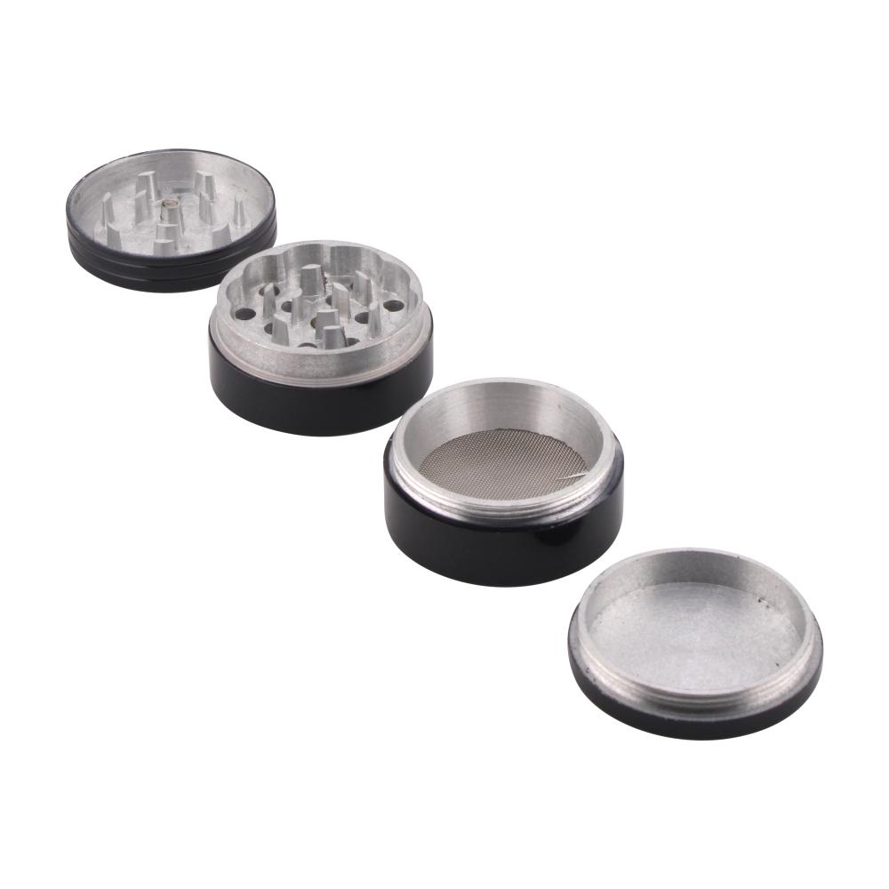 Classic Small Metal Grinder-4 Piece-Black