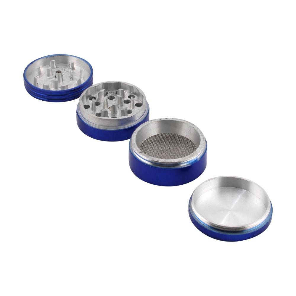 Classic Small Metal Grinder-4 Piece-Blue