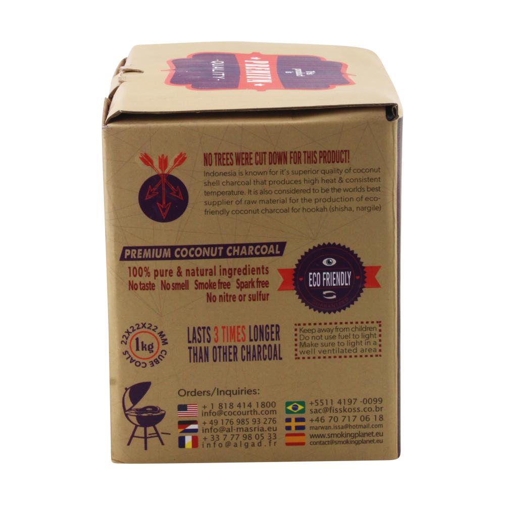 Cocourth Coconut Shisha Charcoal Cubes 1kg 100pcs