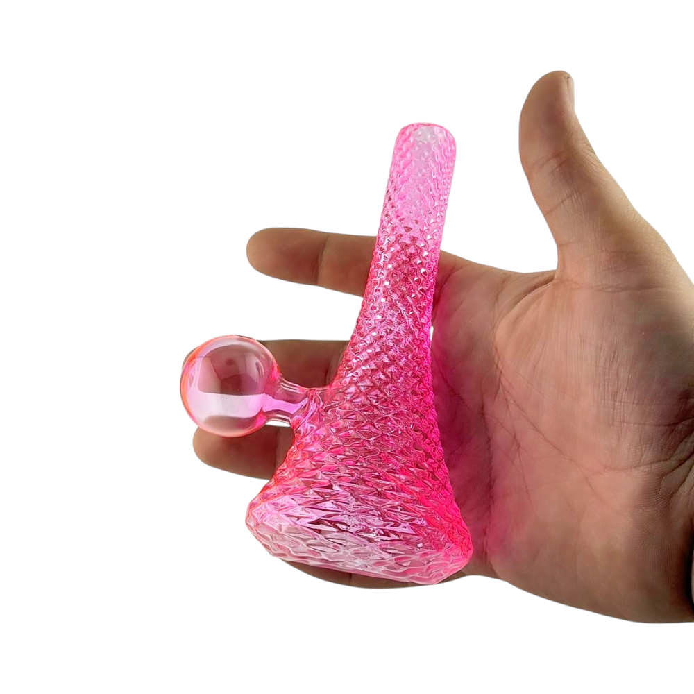 Cone Shape Oil Burner Bubbler-Pink