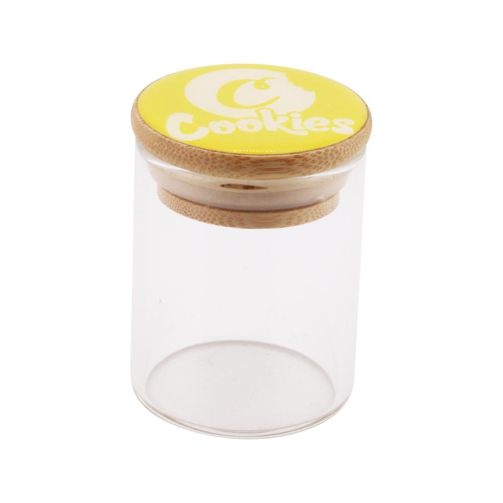 Cookies Design Glass Smell Proof Jar-Yellow
