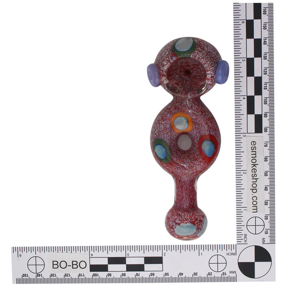 Coral Glass Hand Pipe-Hot Pink