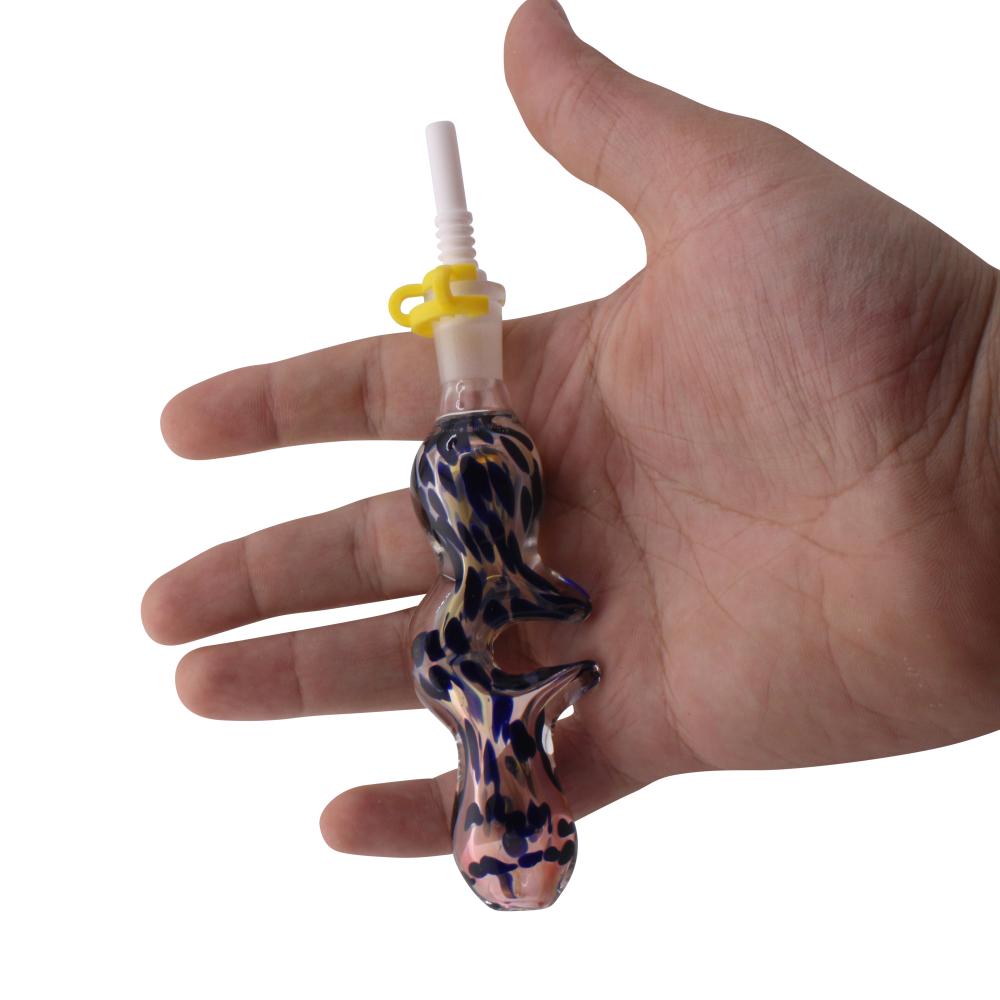 Cosmic Spot Small Glass Nectar Collector-Blue