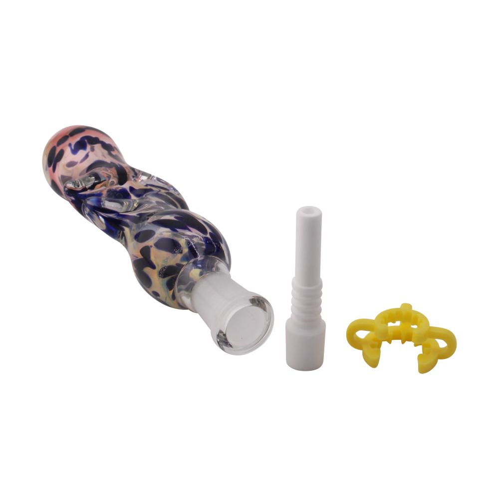 Cosmic Spot Small Glass Nectar Collector-Blue