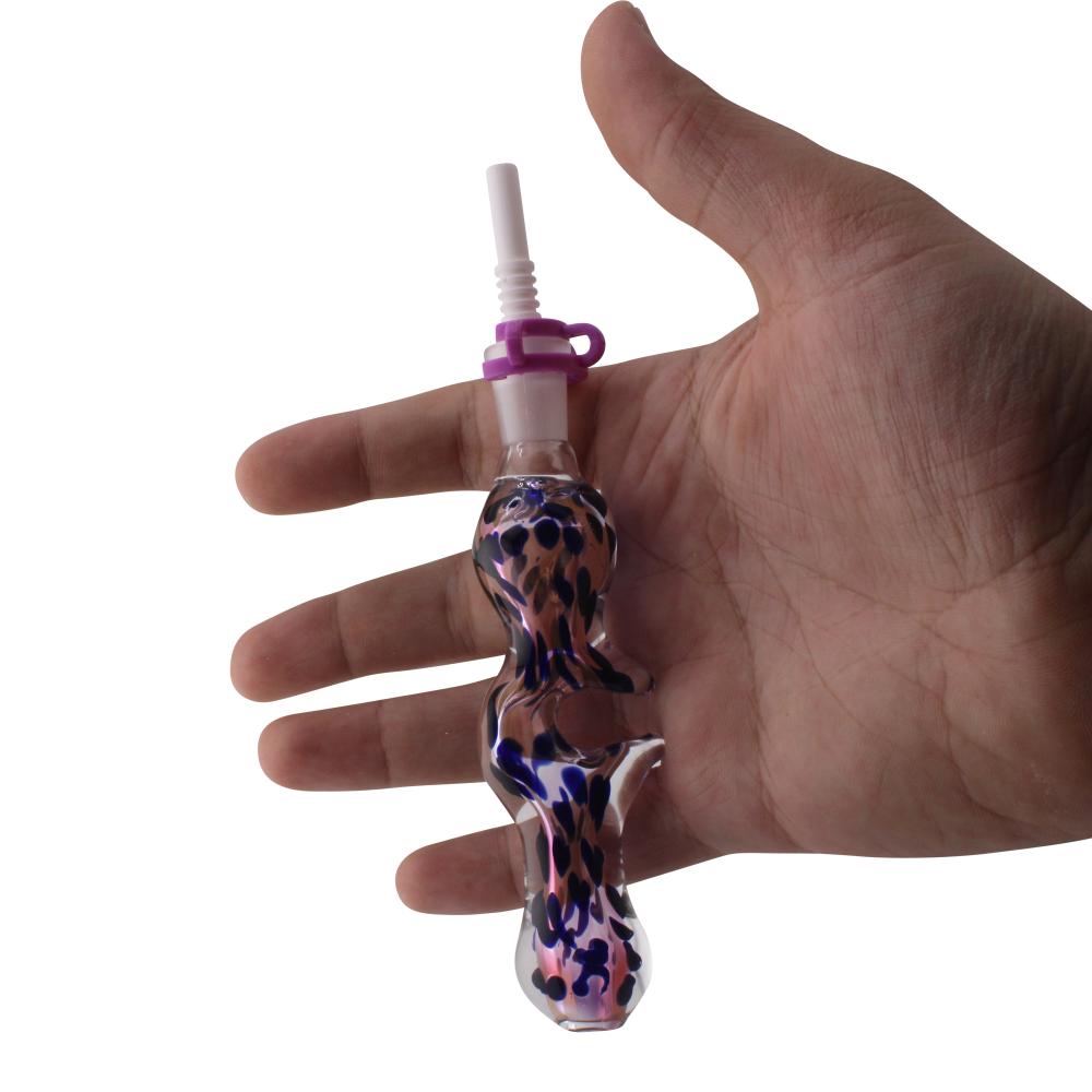 Cosmic Spot Small Glass Nectar Collector-Pink