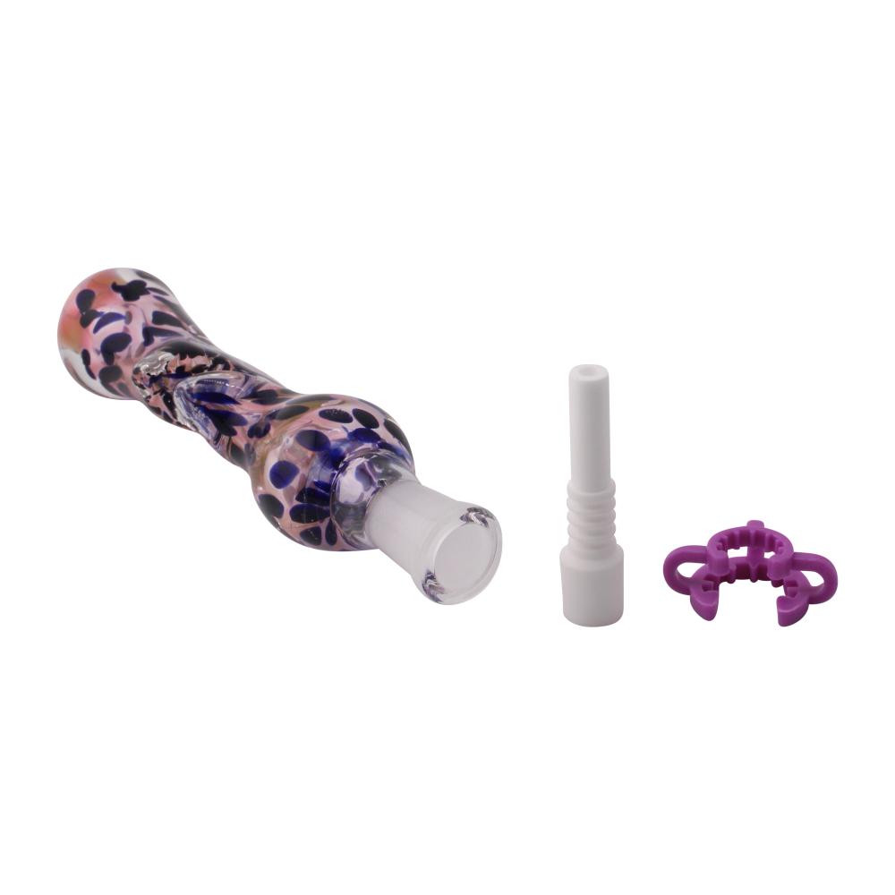 Cosmic Spot Small Glass Nectar Collector-Pink