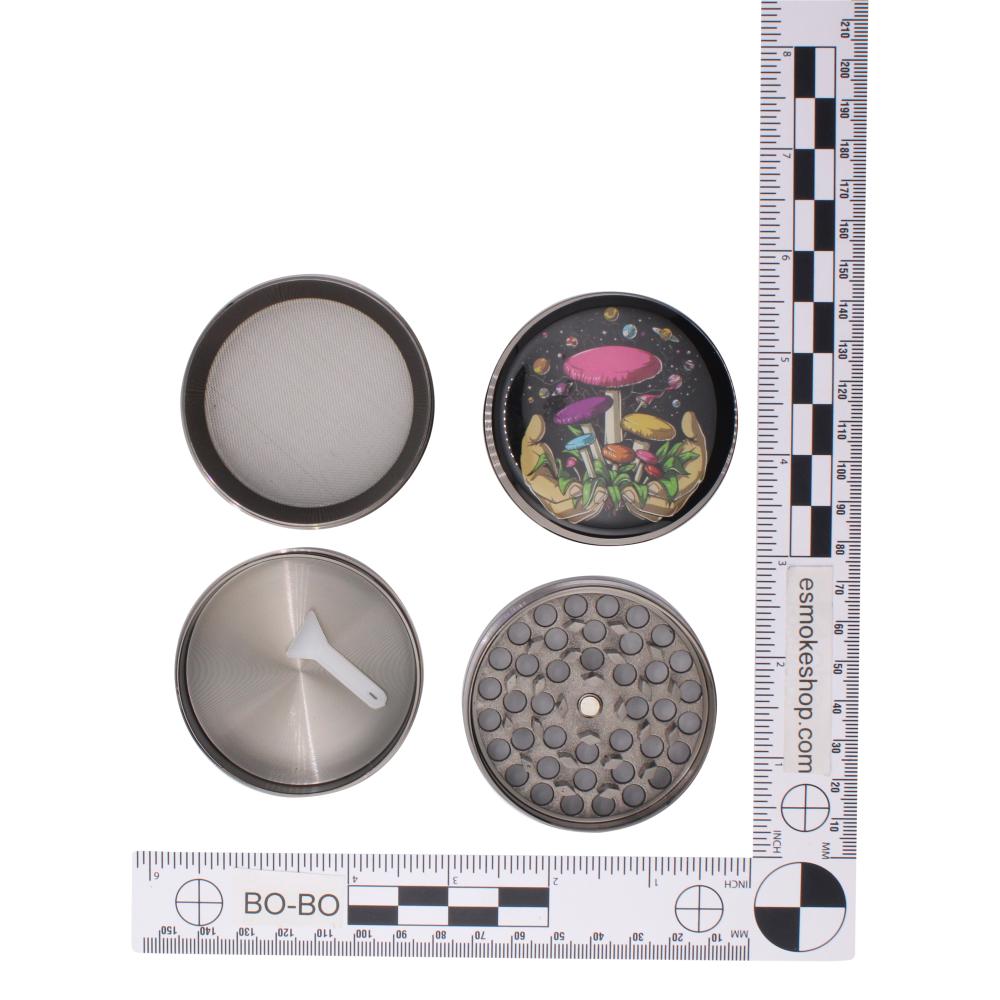 Cosmo Shroom Metal Grinder-4 Piece-Pink