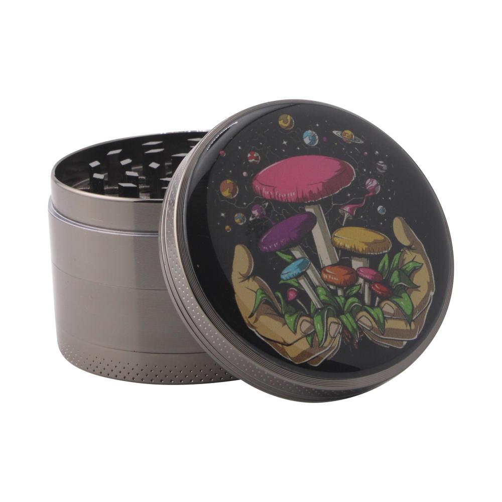 Cosmo Shroom Metal Grinder-4 Piece-Pink