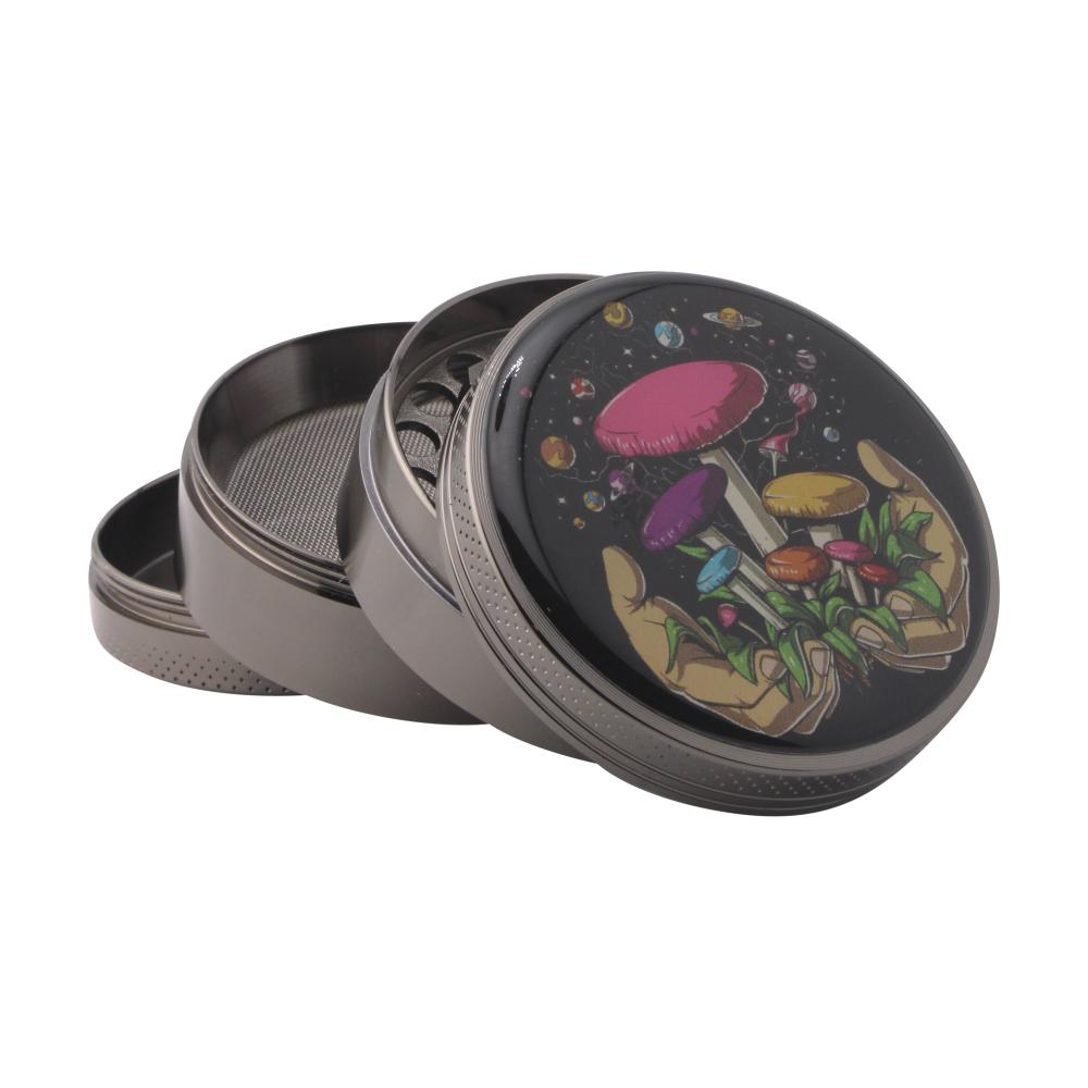 Cosmo Shroom Metal Grinder-4 Piece-Pink