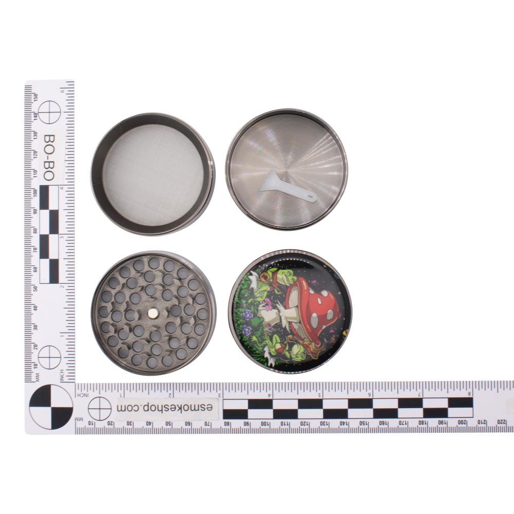 Cosmo Shroom Metal Grinder-4 Piece-White