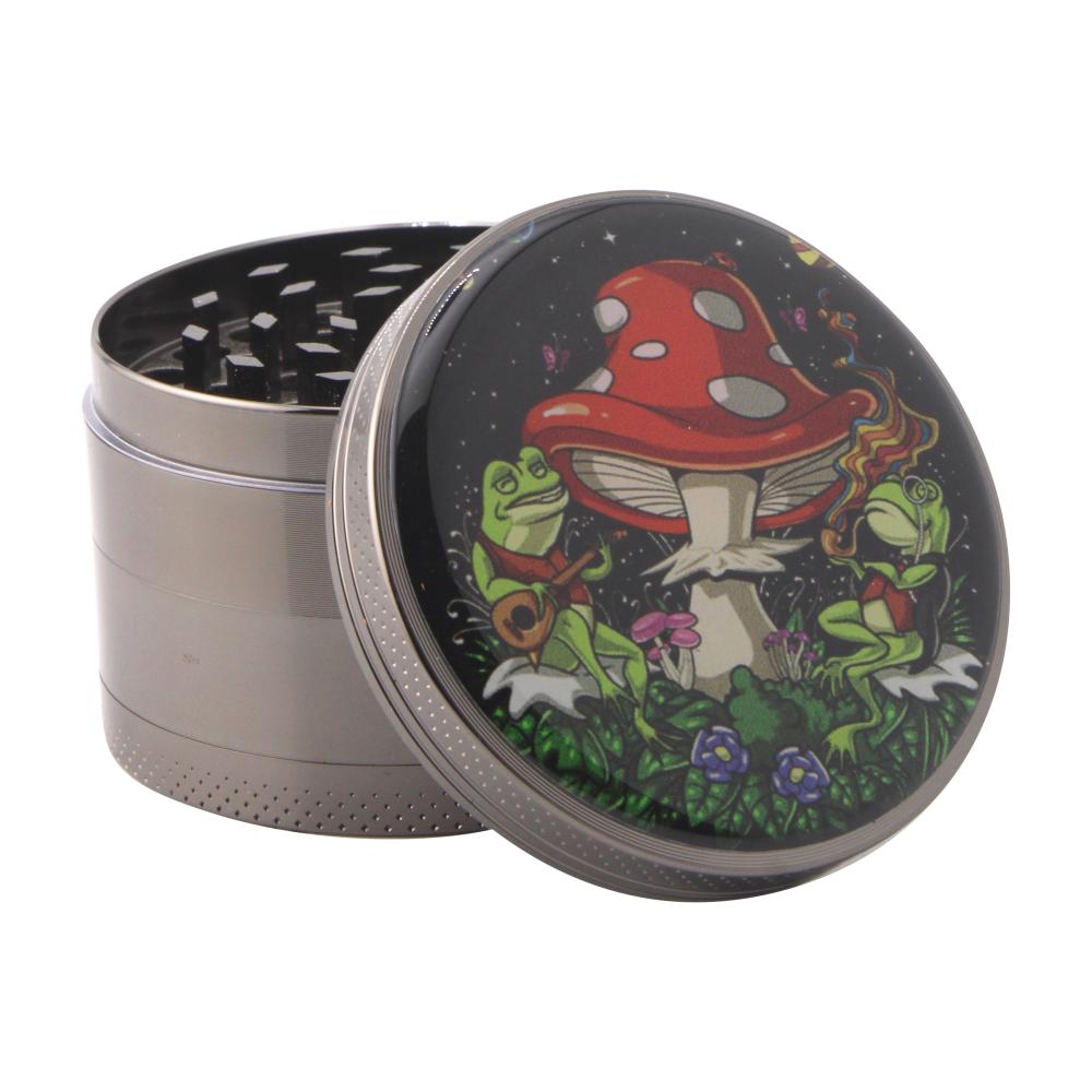Cosmo Shroom Metal Grinder-4 Piece-White