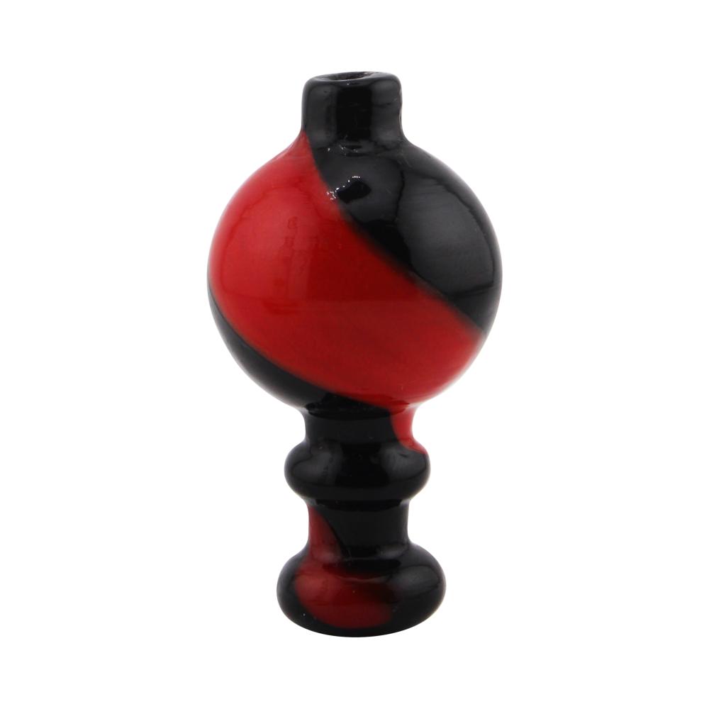Crimson Eclipse Glass Carb Cap-Red and Black