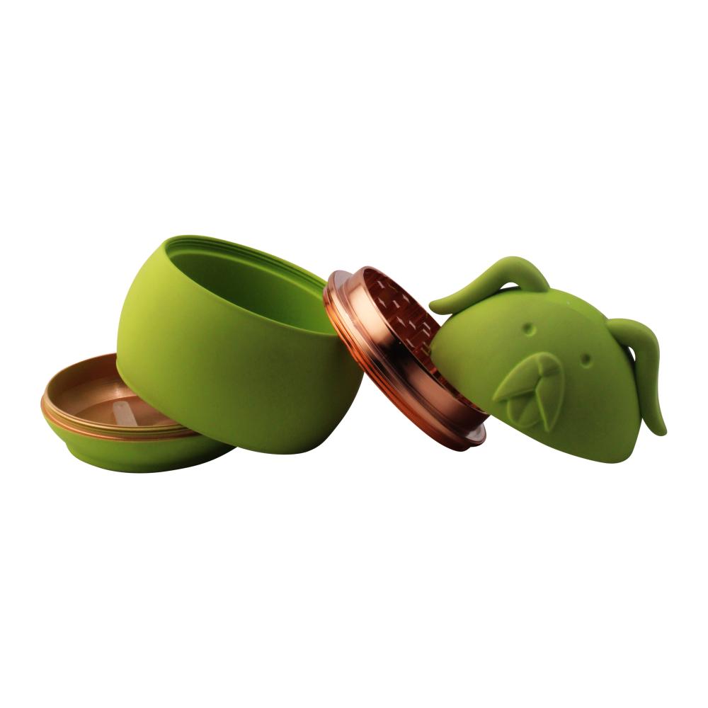 Crush Puppy Plastic Grinder-4 Piece-Lime Green