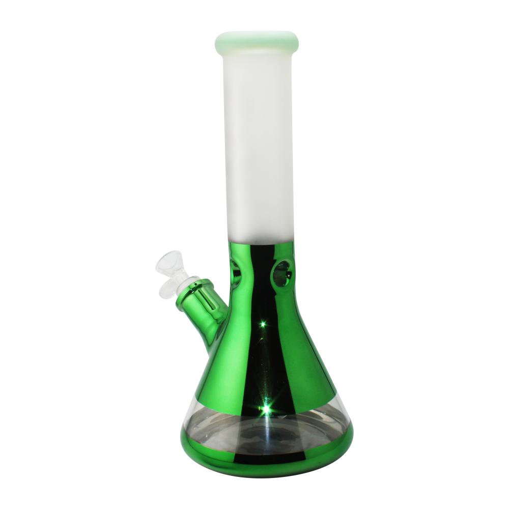 Crystal Glass Royal Gilt Beaker Water Pipe-Green