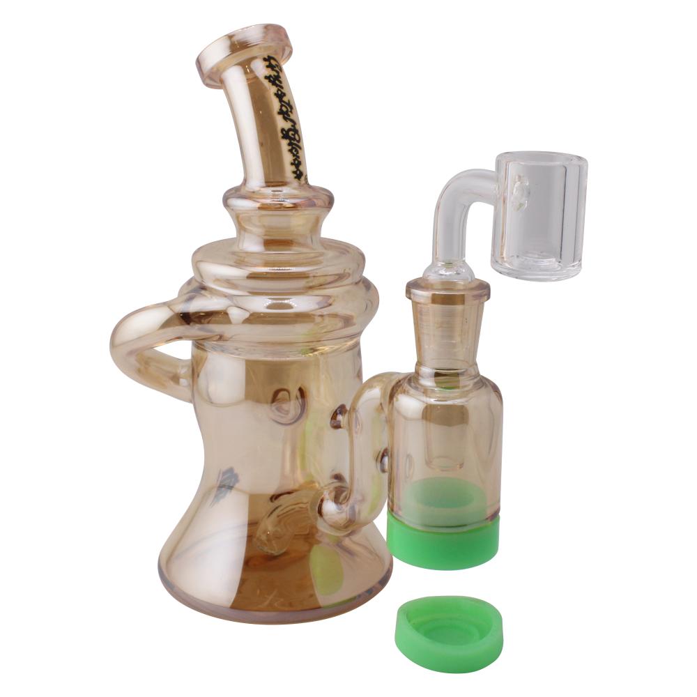 Crystan Glass Halo Recycler Water Pipe