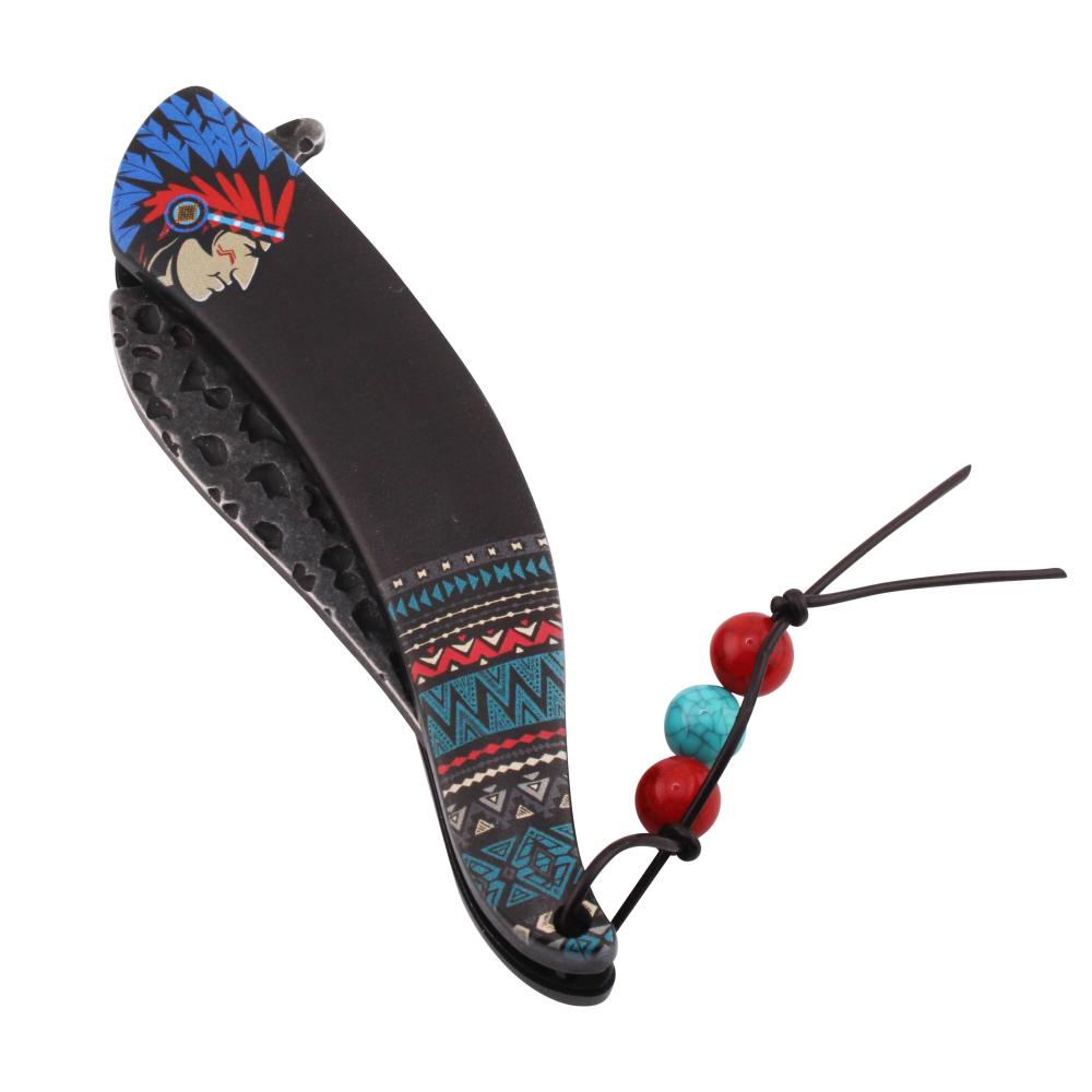 Dark Fantasy N34 Folding Pocket Knife-Black and Blue