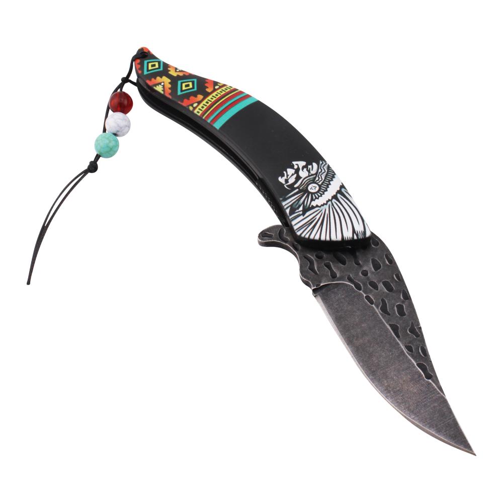 Dark Fantasy N34 Folding Pocket Knife-Black