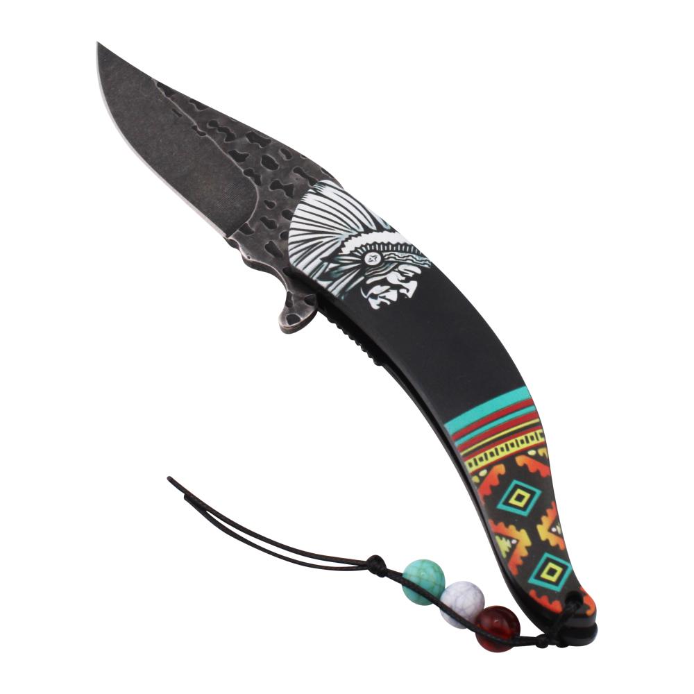 Dark Fantasy N34 Folding Pocket Knife-Black