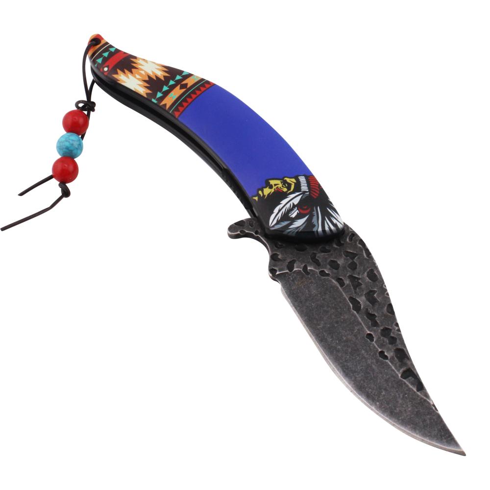 Dark Fantasy N34 Folding Pocket Knife-Blue