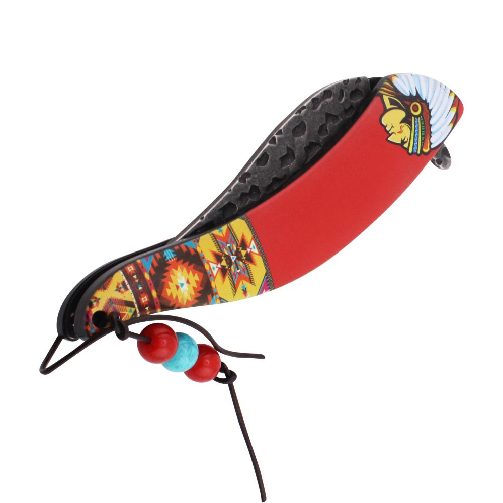 Dark Fantasy N34 Folding Pocket Knife-Red