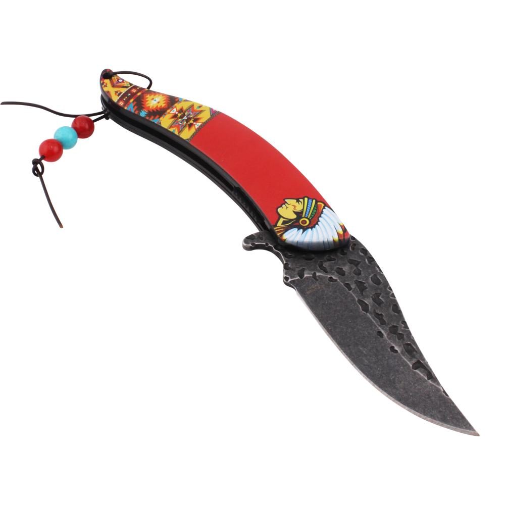 Dark Fantasy N34 Folding Pocket Knife-Red