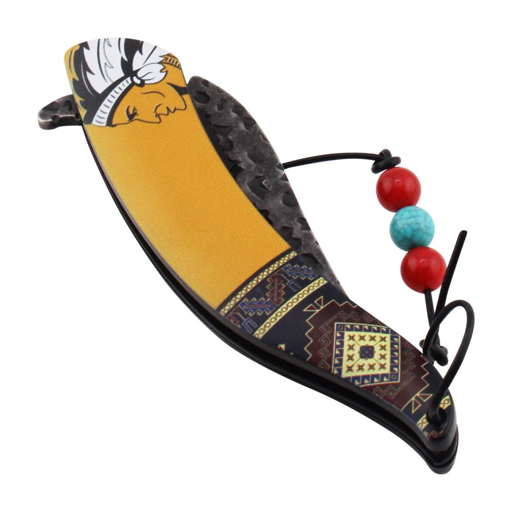 Dark Fantasy N34 Folding Pocket Knife-Yellow