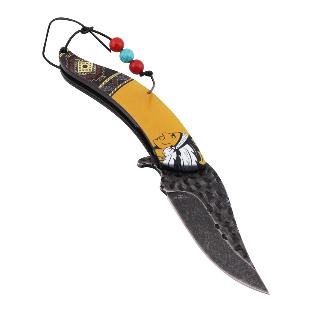 Dark Fantasy N34 Folding Pocket Knife-Yellow