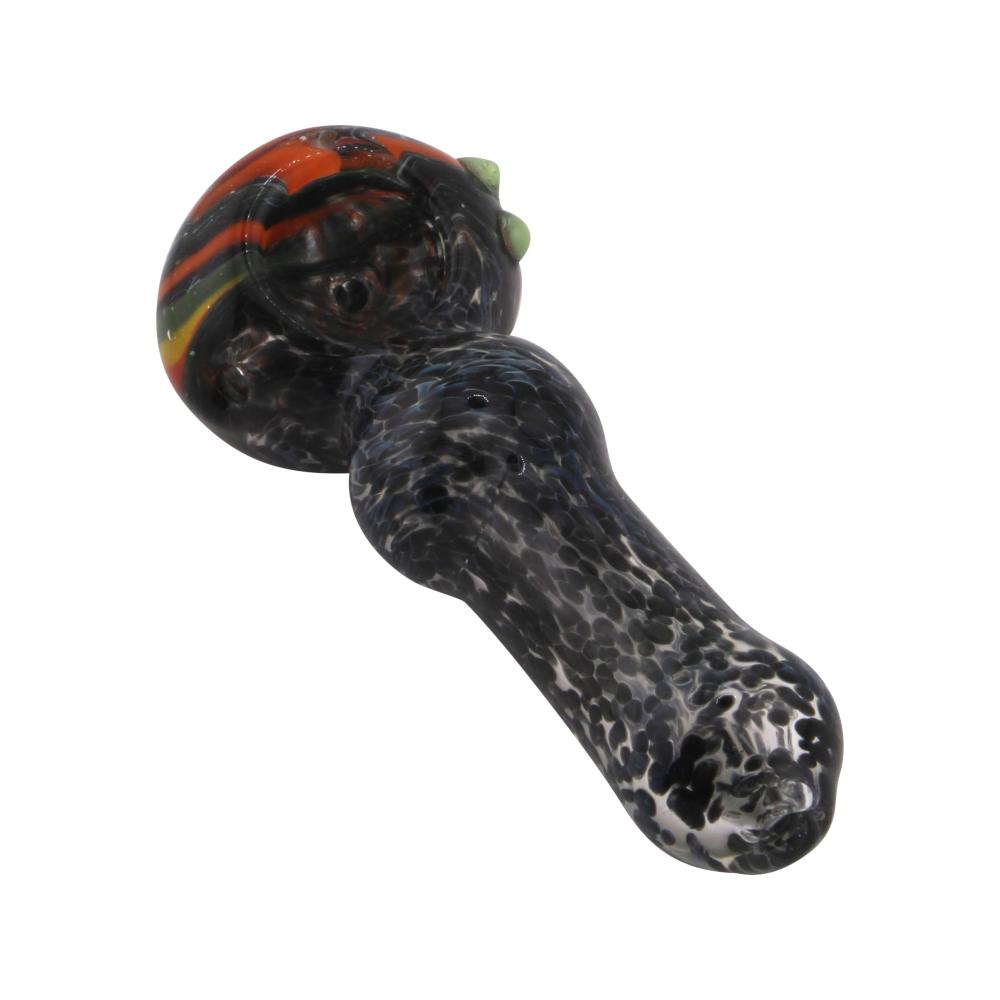 Dark Rainbow Glass Hand Pipe