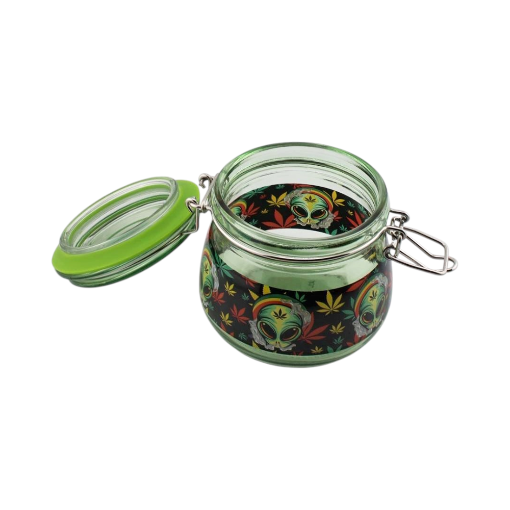 Dark Tank Big Smell Proof Storage Jar-Green