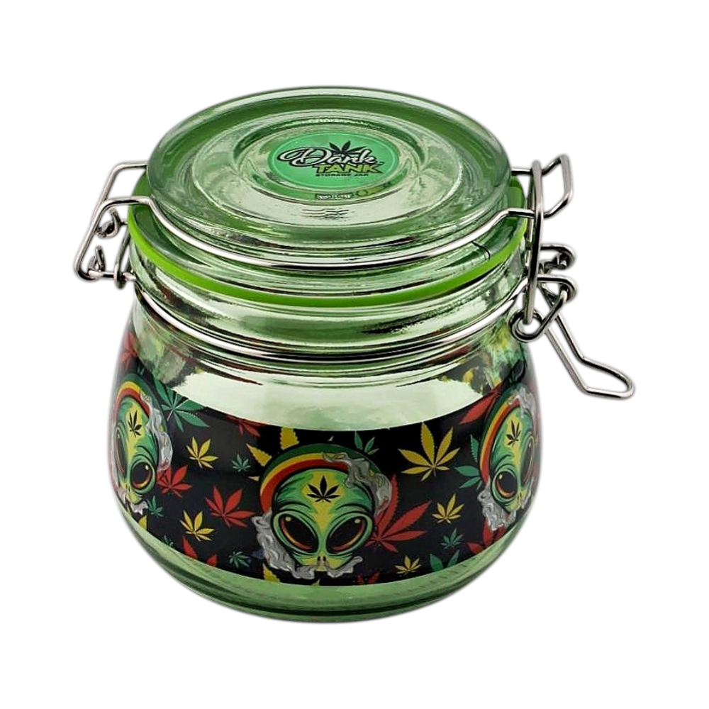 Dark Tank Big Smell Proof Storage Jar-Green