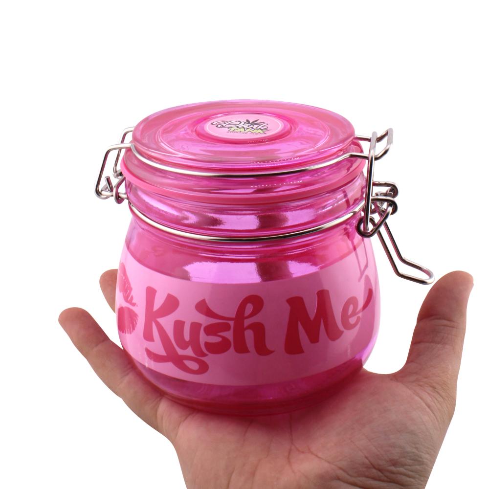 Dark Tank Big Smell Proof Storage Jar-Pink