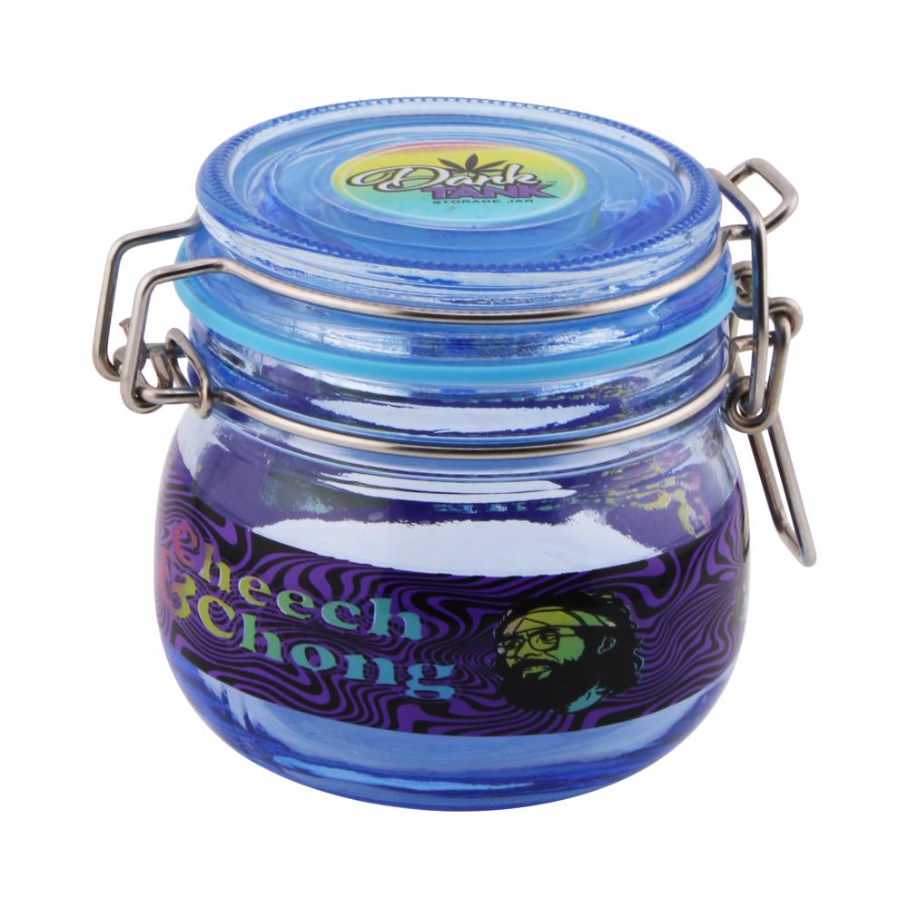 Dark Tank Medium-Blue Smell Proof Storage Jar-Blue