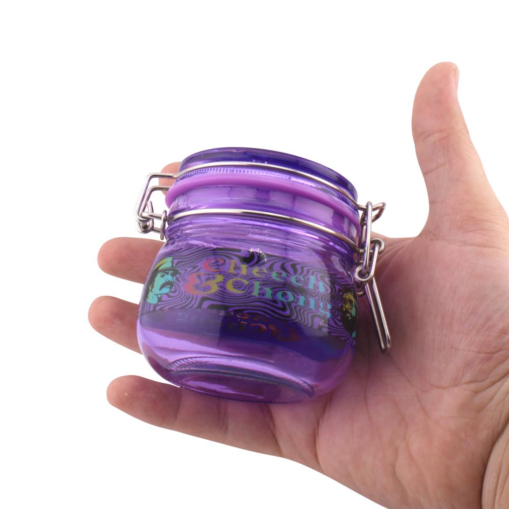 Dark Tank Medium-Blue Smell Proof Storage Jar-Purple