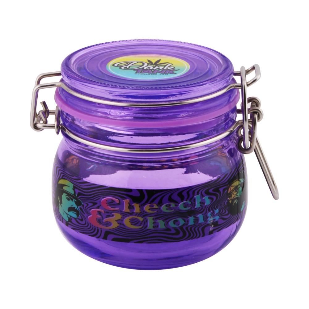 Dark Tank Medium-Blue Smell Proof Storage Jar-Purple