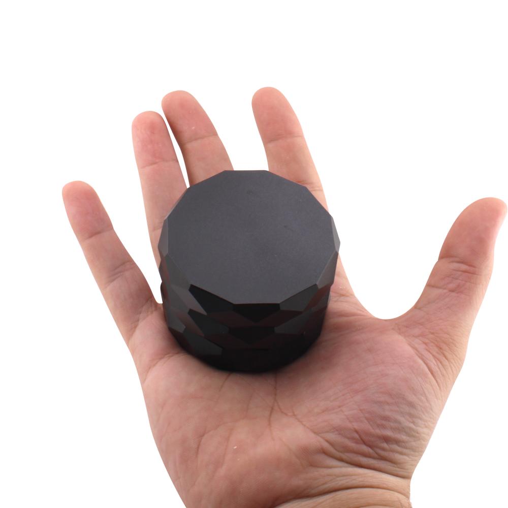 Diamond Design Metal Grinder-4 Piece-Black
