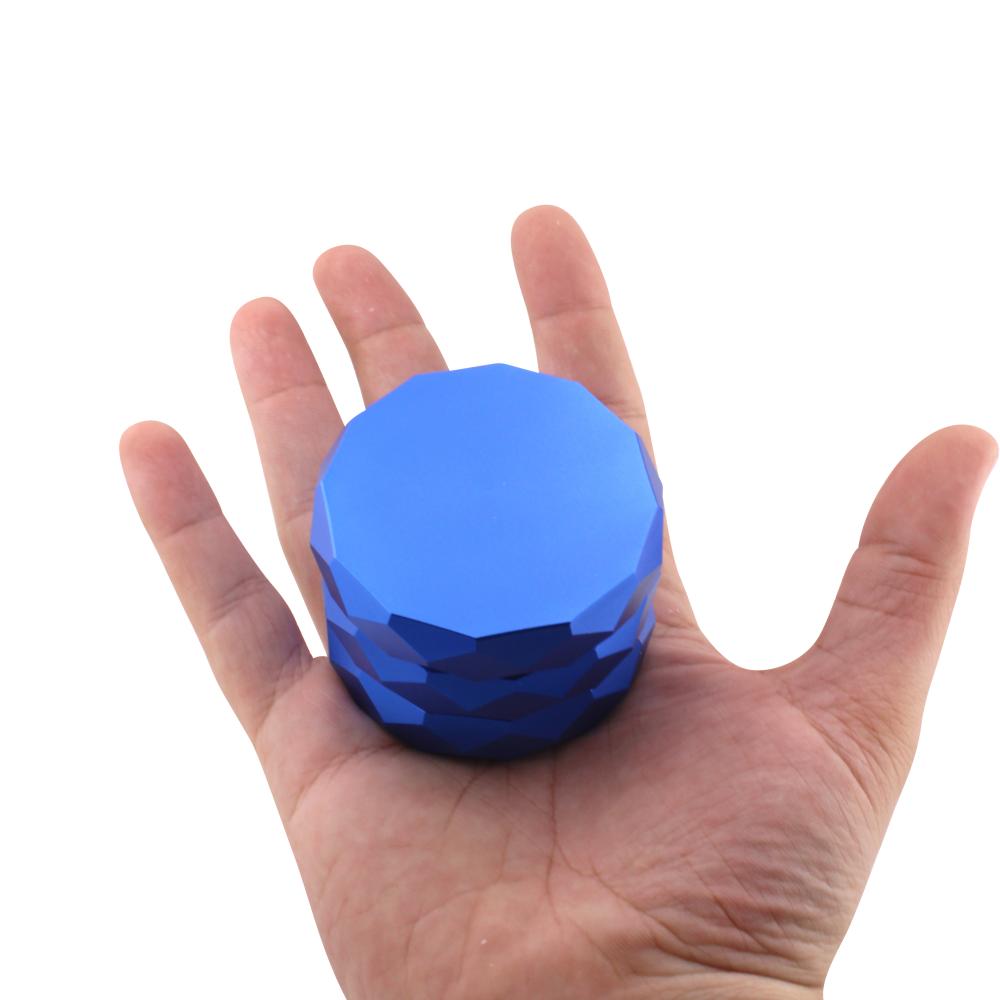 Diamond Design Metal Grinder-4 Piece-Blue